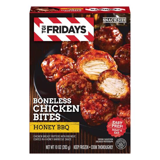 Order TGI Fridays Honey BBQ Boneless Chicken Bites, 10 OZ food online from CVS store, ROCKFORD on bringmethat.com