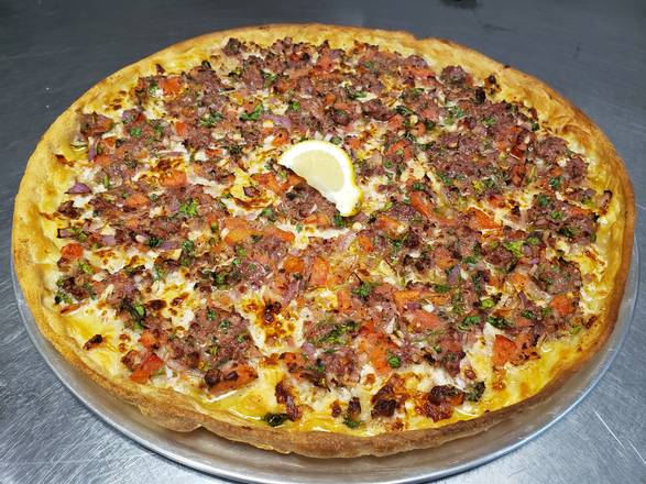 Order Turkish Pizza food online from Half Moon Grill store, New Orleans on bringmethat.com