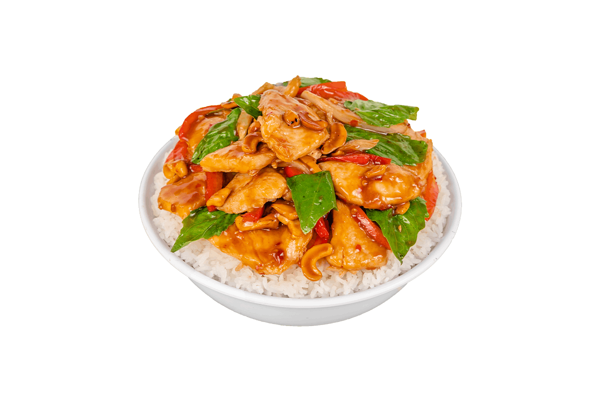 Order Thai Basil Cashew Chicken food online from Pei Wei store, University Park on bringmethat.com