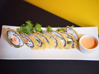 Order 75. Bagel Tempura Roll food online from Tokyo Japanese & Chinese Restaurant store, Tampa on bringmethat.com