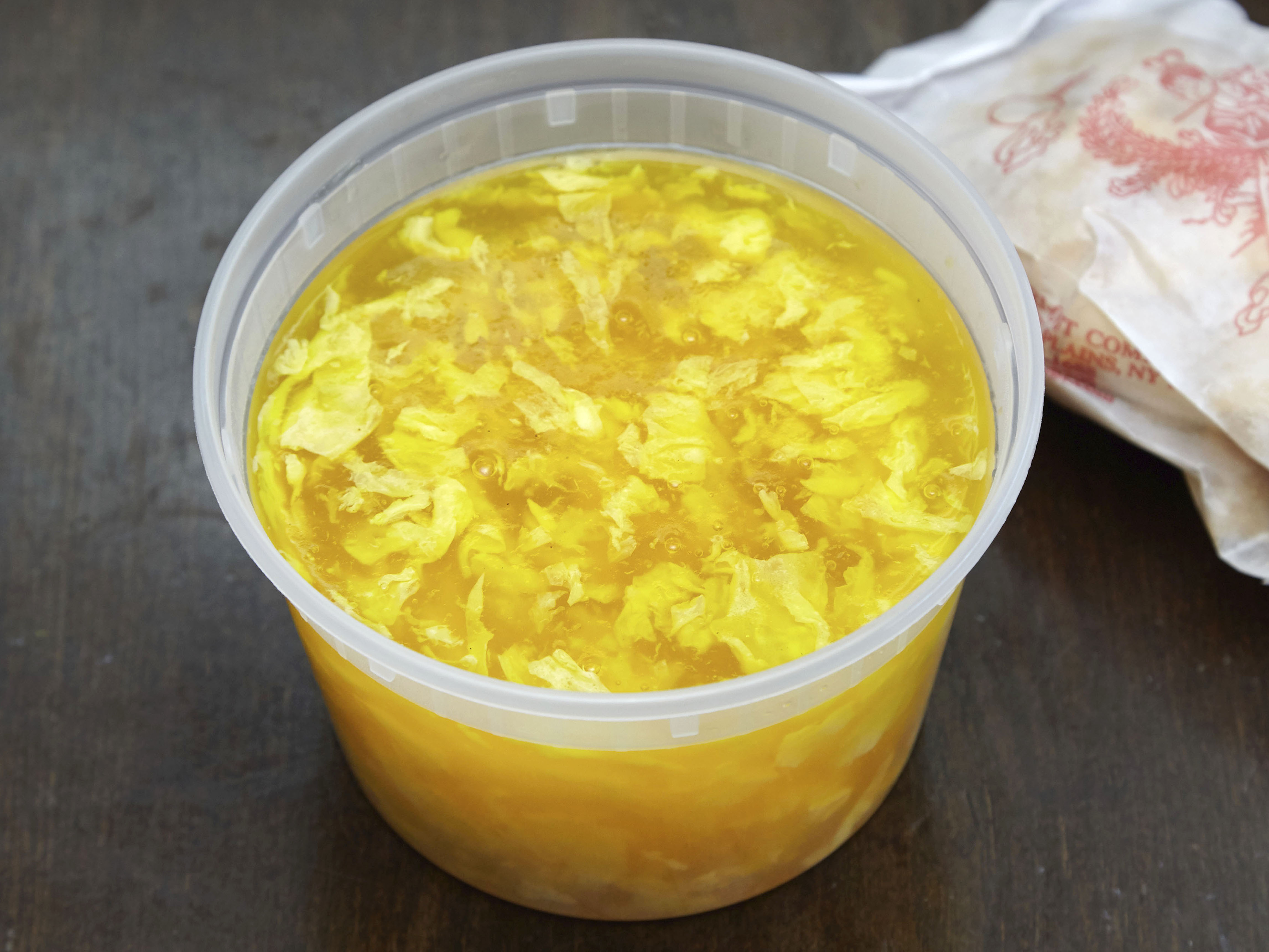 Order 23. Egg Drop Soup food online from China delight store, Brooklyn on bringmethat.com