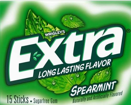Order Extra Spearmint 15 Pieces  food online from Starway Liquor store, Bell Gardens on bringmethat.com