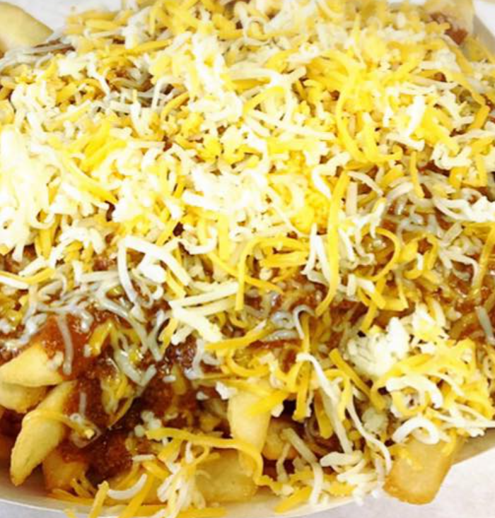 Order Chili Fries food online from Douglas Burgers store, Paramount on bringmethat.com