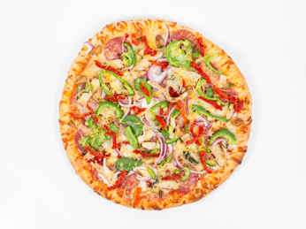 Order Chicken Italian Pizza food online from Monstrous Pizza store, Covina on bringmethat.com
