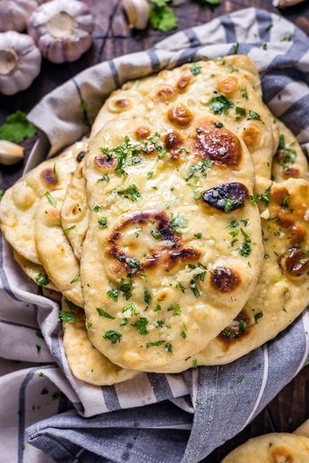 Order Garlic Naan food online from Pb08 Indian Bistro & Bar store, Livermore on bringmethat.com