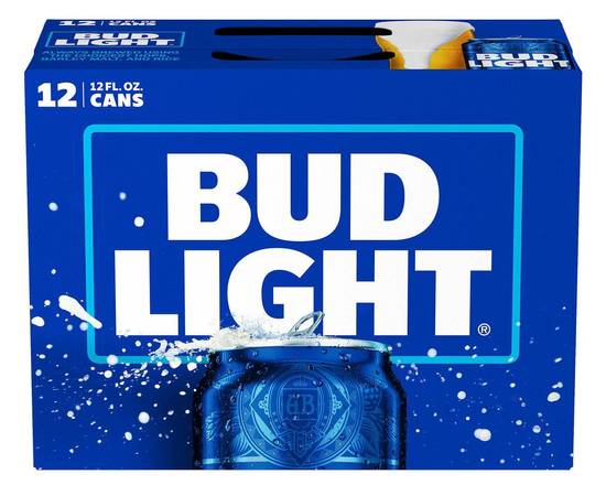 Order Bud Light, 12pk-12oz can beer (4.2% ABV) food online from Moby Liquor store, Los Angeles on bringmethat.com