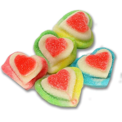 Order Sour hearts halal gummies food online from Nut House Co store, Bridgeview on bringmethat.com