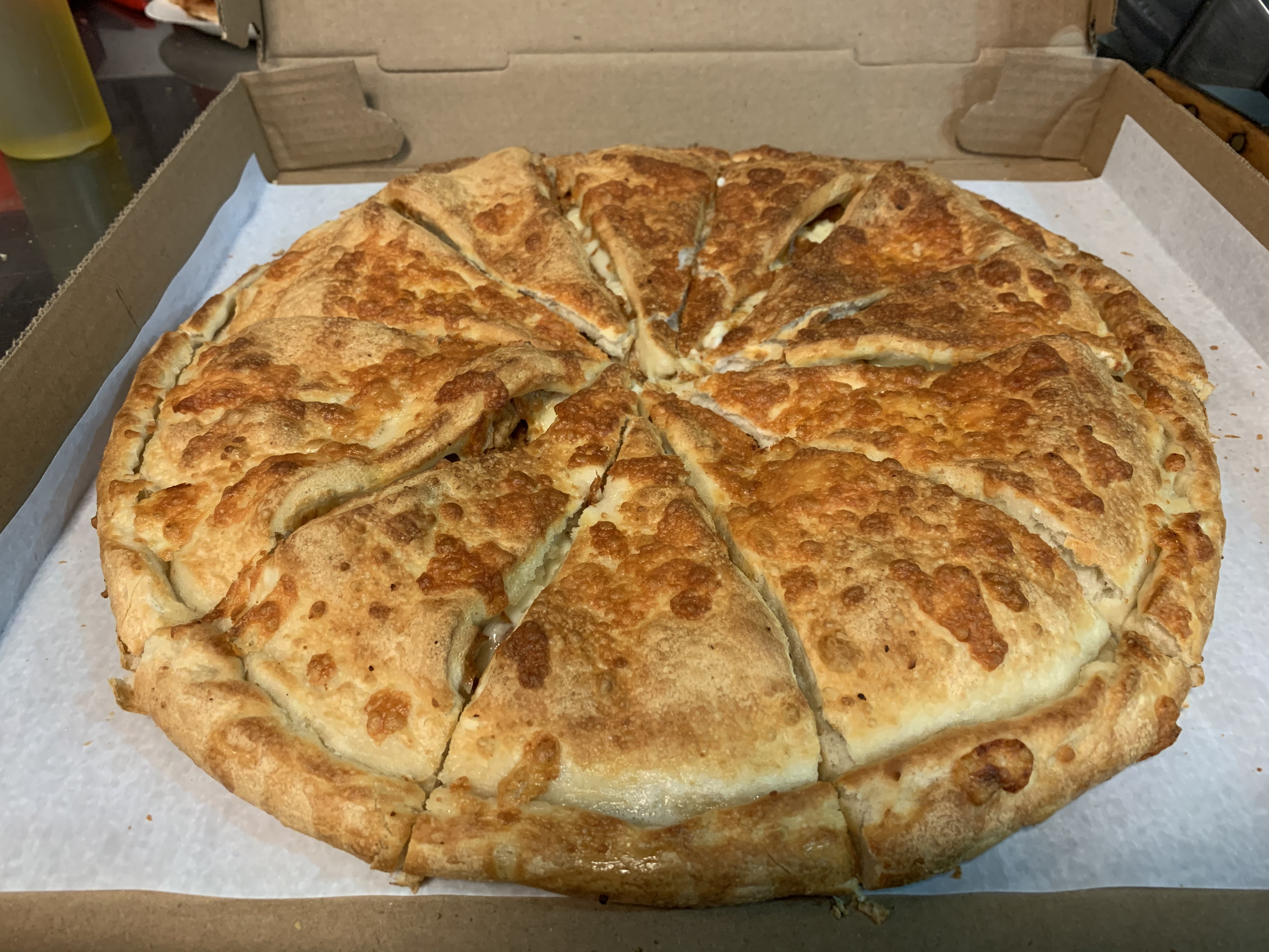 Order Full Size Calzone food online from Gregory House Of Pizza store, Belmont on bringmethat.com