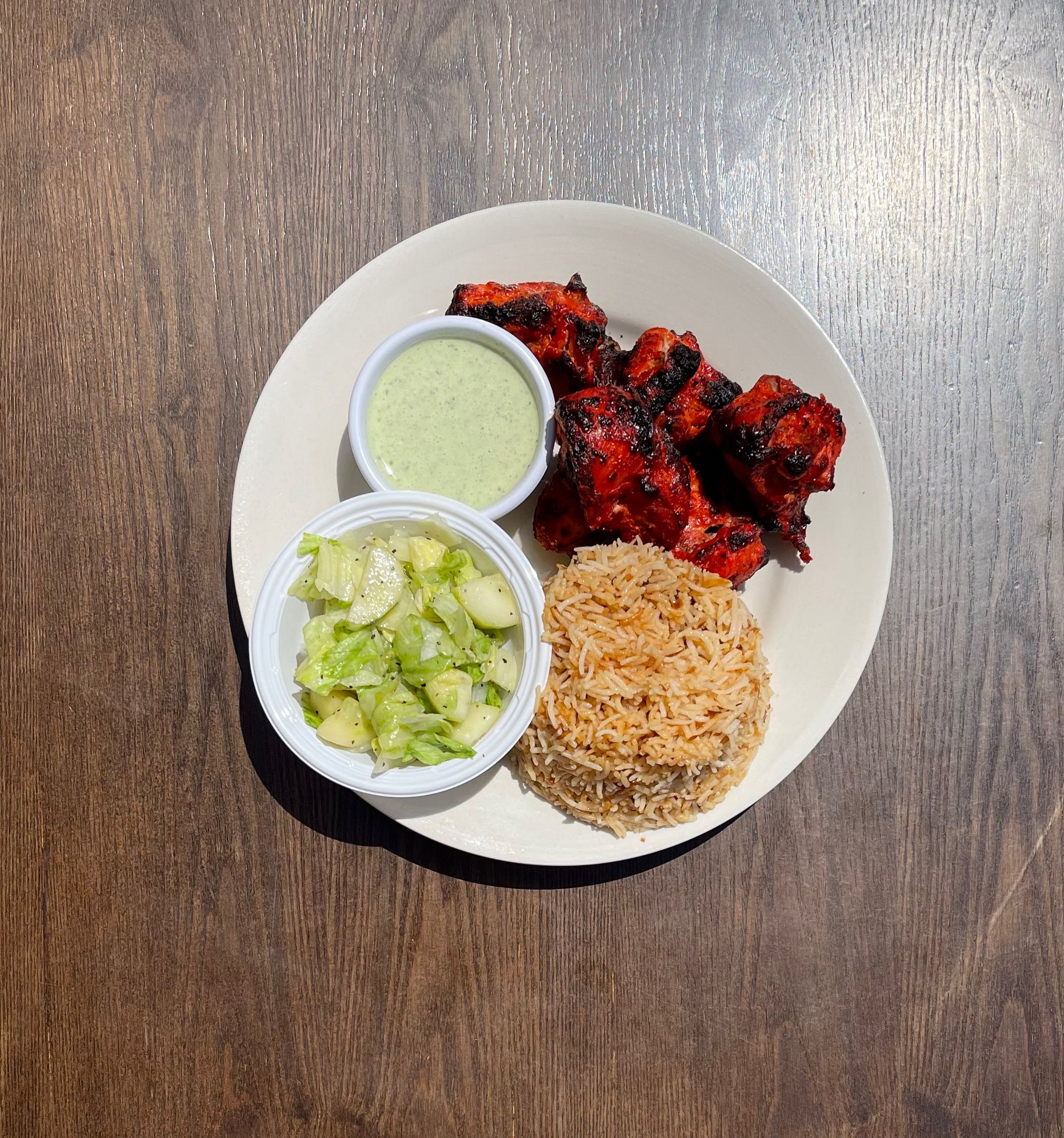 Order Chicken Tikka Platter - 6 Pieces food online from Man O Salwa store, Windsor Mill on bringmethat.com