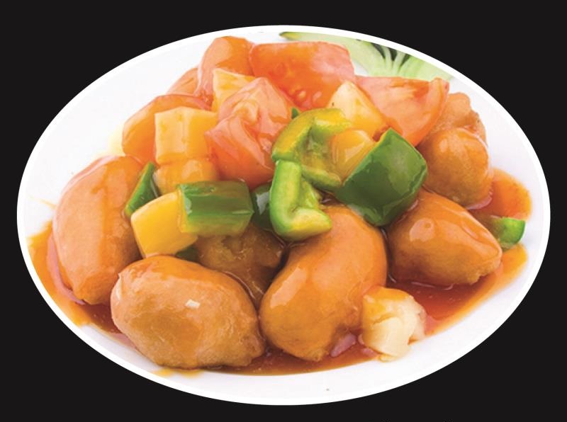Order 119. Sweet and Sour Chicken food online from Mr Chop Suey store, Blue Island on bringmethat.com
