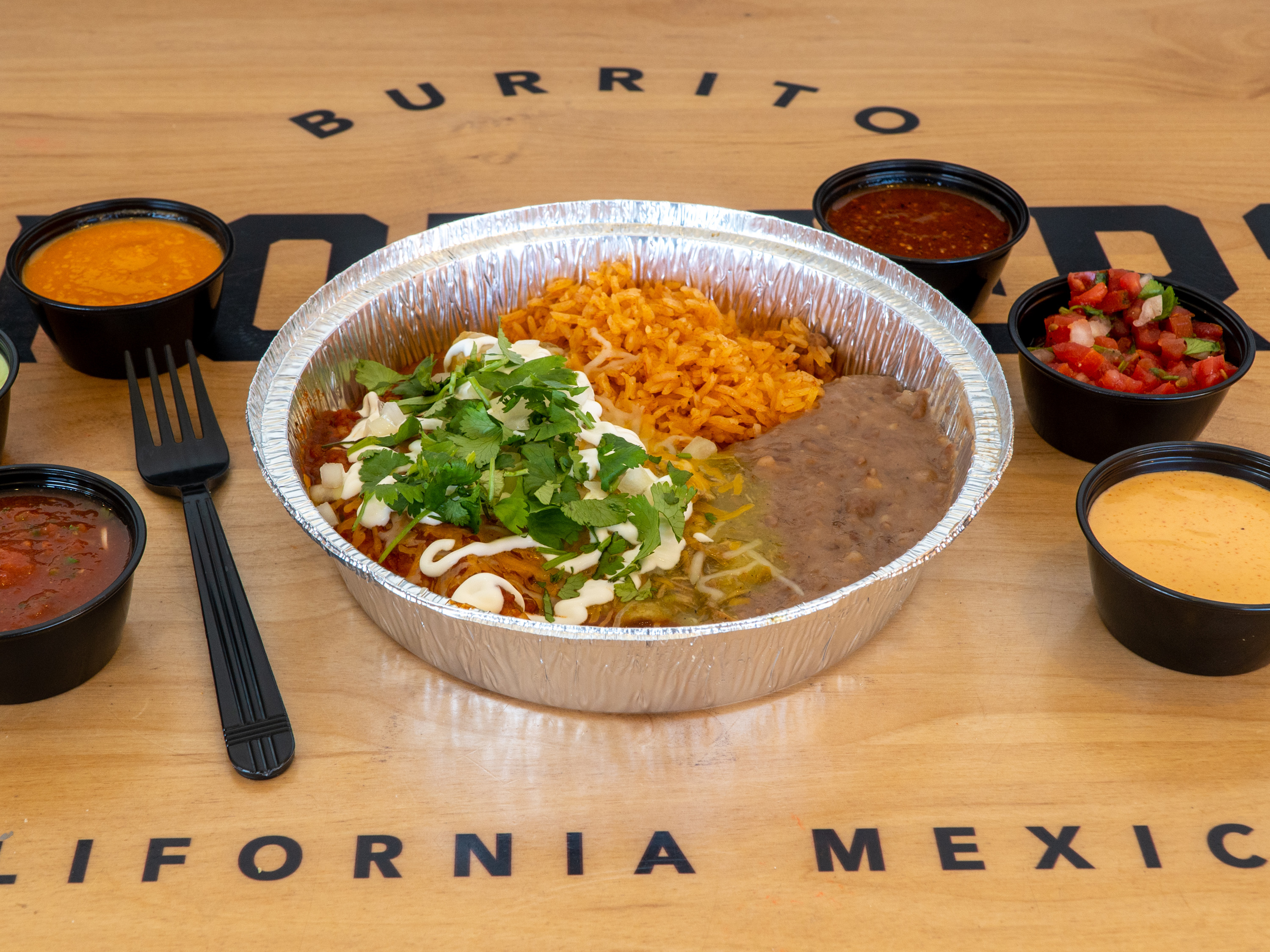 Order Enchilada Plate food online from Burrito Brothers store, La Habra on bringmethat.com