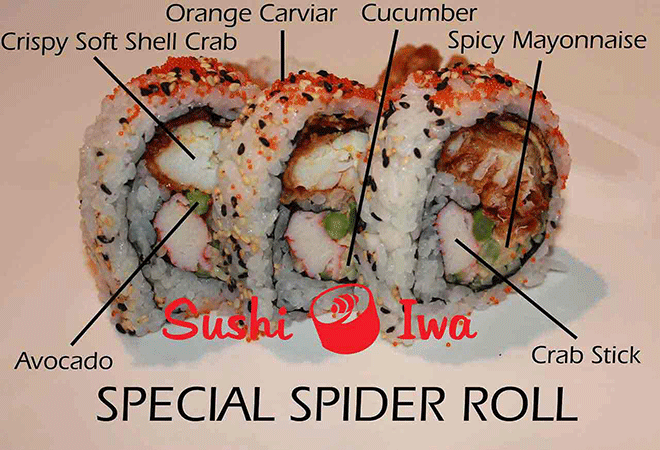Order SPECIAL SPIDER food online from Sushi Iwa store, Apex on bringmethat.com
