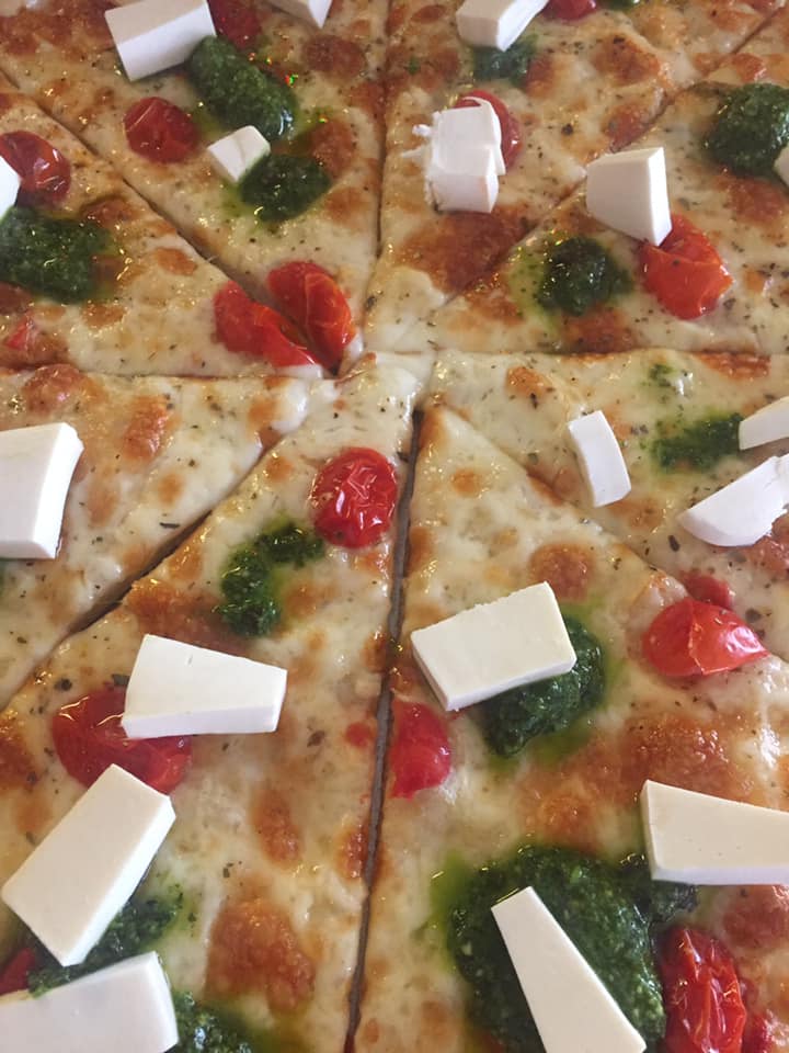 Order Caprese Pizza food online from Fedora Bistro Cafe store, Lawrence Township on bringmethat.com