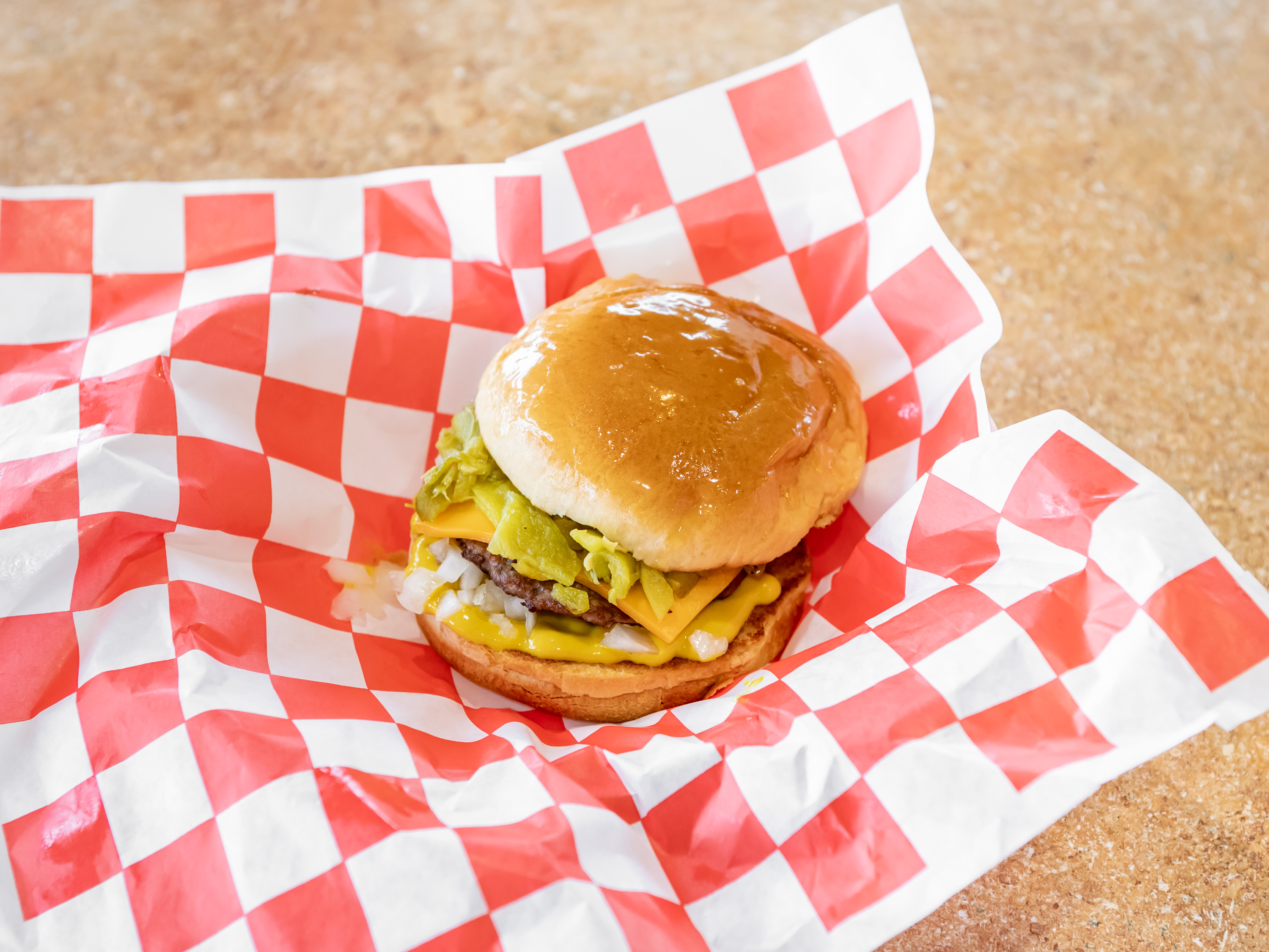 Order Green Chile Cheeseburger food online from Mac Steak In The Rough store, Rio Rancho on bringmethat.com