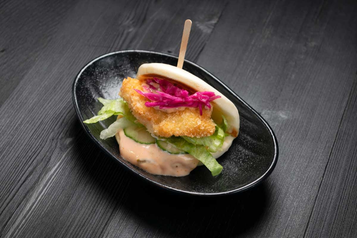 Order Ebi-Katsu Bun food online from Jinya Ramen store, Chandler on bringmethat.com