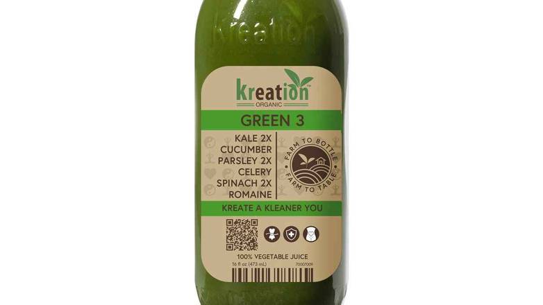 Order Green 3 food online from Kreation store, Los Angeles on bringmethat.com