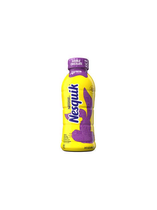 Order Nesquik Double Chocolate Milk 14 OZ food online from Chevron Extramile store, Gilroy on bringmethat.com