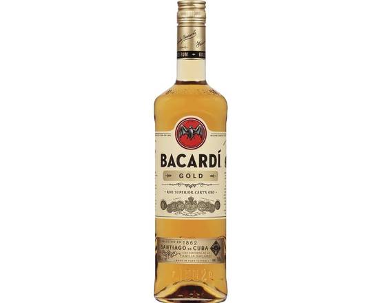Order Bacardi Gold, 750mL rum (40.0% ABV) food online from Brothers Wine & Liquor store, Copiague on bringmethat.com