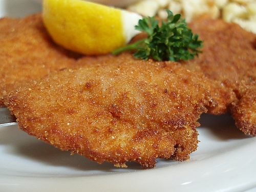 Order Giant Schnitzel food online from Sunset Grill store, Los Angeles on bringmethat.com