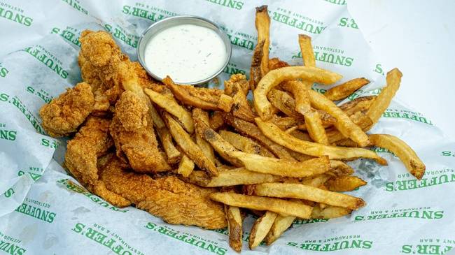 Order Hand-Battered Chicken Strips food online from Snuffer's store, Mesquite on bringmethat.com
