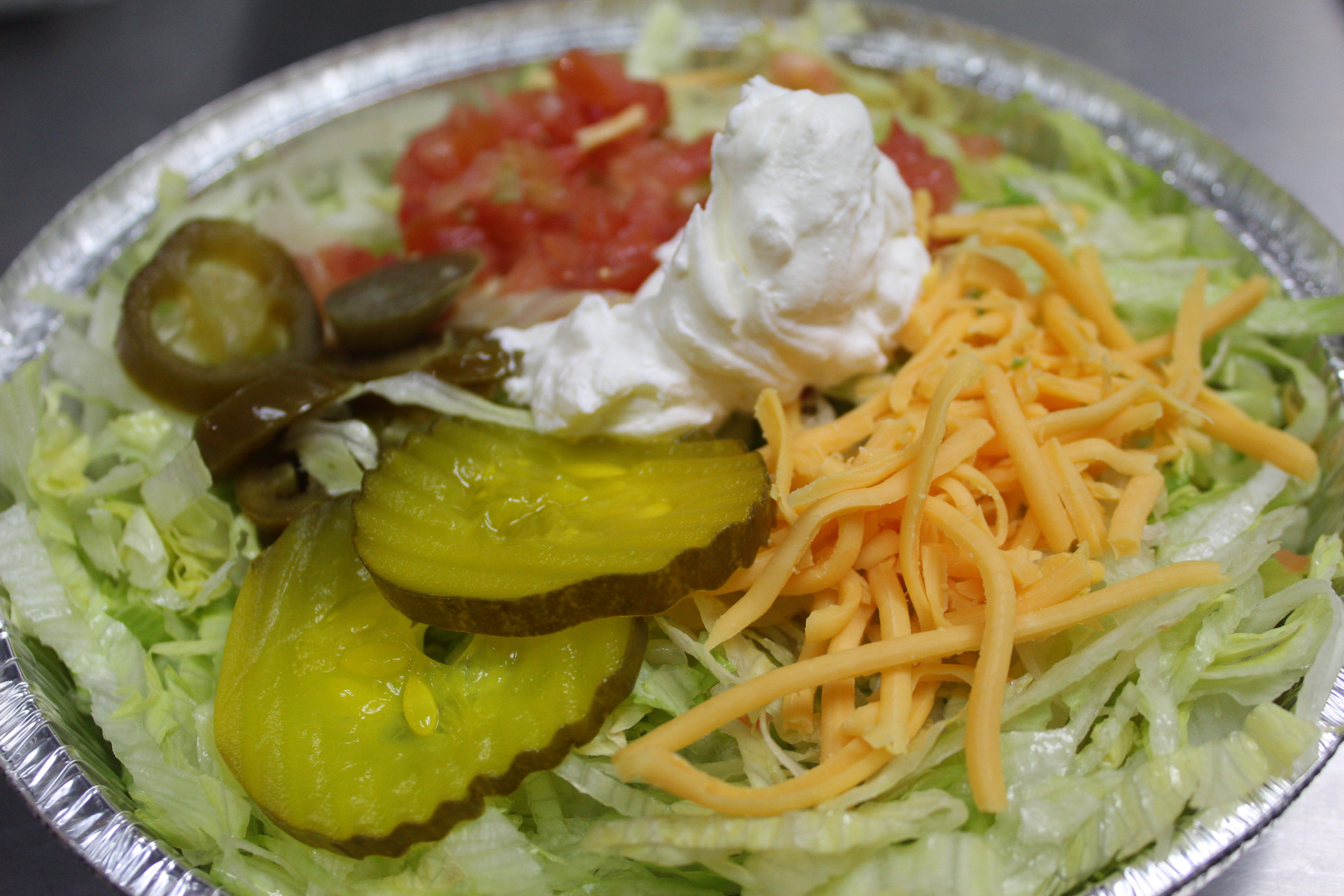 Order 103. Plain Taco Salad food online from Yummy Taco store, Inwood on bringmethat.com