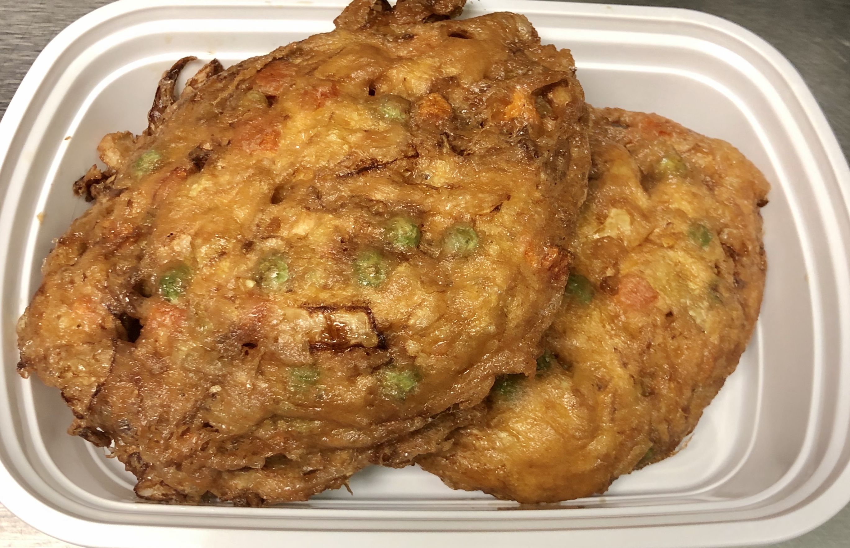 Order 55. Vegetable Egg Foo Young food online from China Star store, Dunbar on bringmethat.com