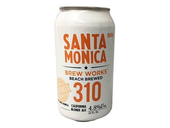 Order Santa Monica Brew 310 Works Blonde Ale - 6x 12oz Cans food online from Wine Expo store, Santa Monica on bringmethat.com