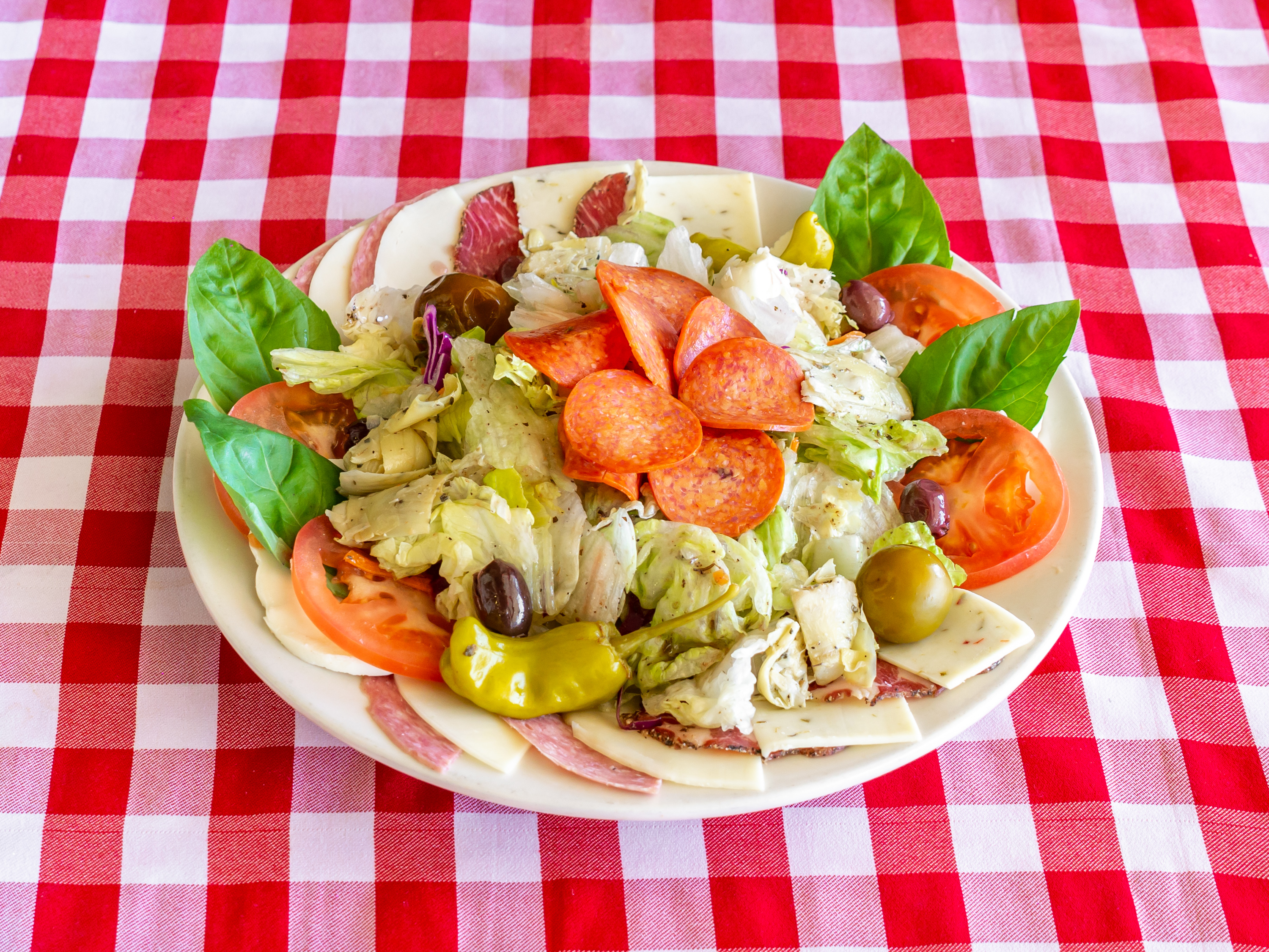 Order Antipasti Salad food online from Giorgio Italian Food And Pizzeria store, Milpitas on bringmethat.com