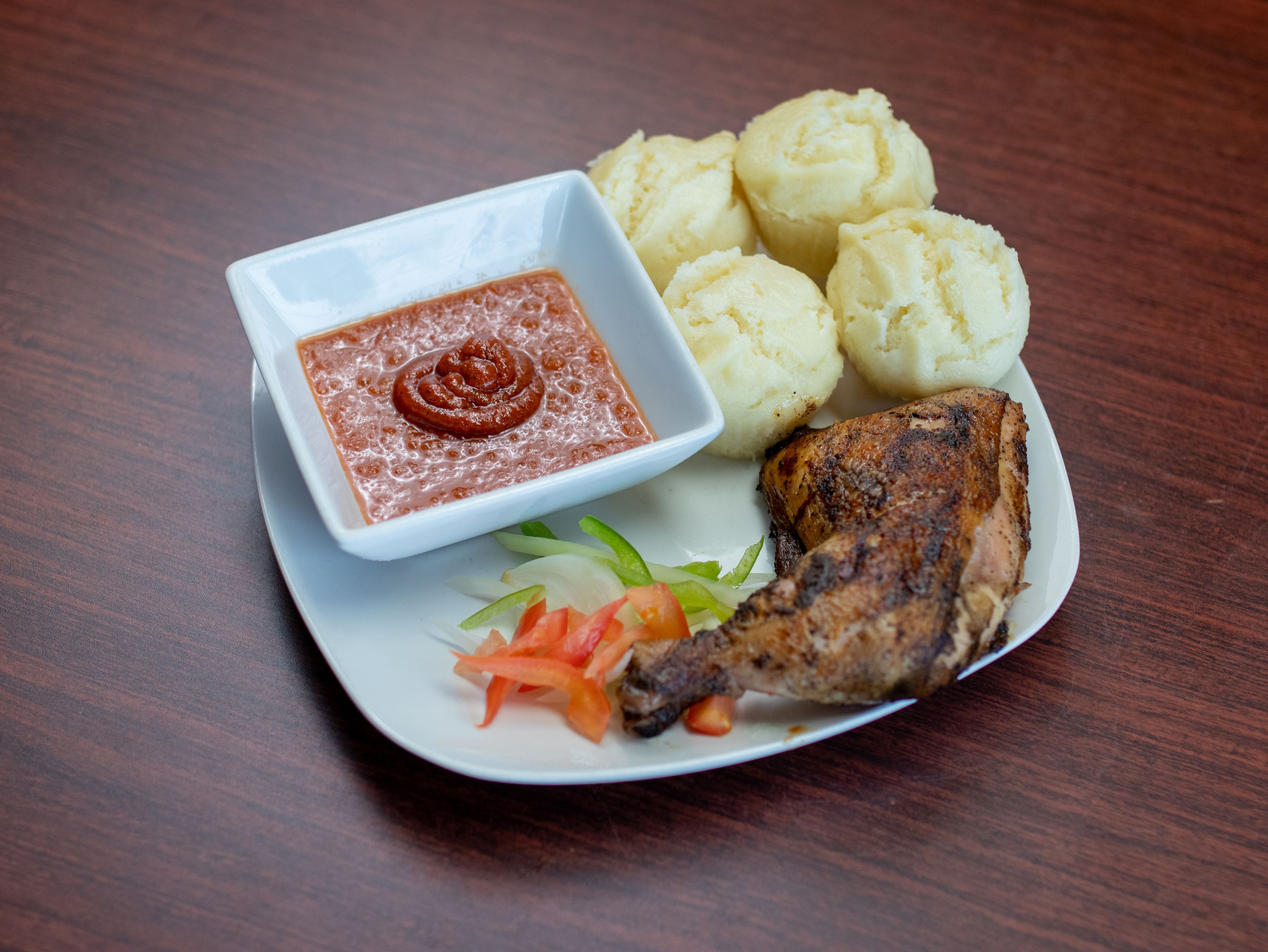 Order Ablo and Grilled Chicken food online from Chaima Cuisine store, Omaha on bringmethat.com