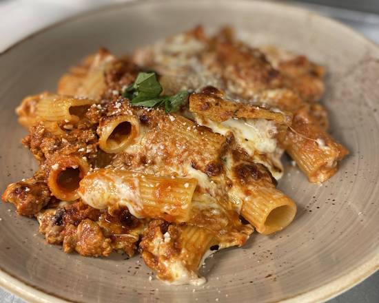 Order Wood Fired Ziti food online from Wood And Fire store, Pleasantville on bringmethat.com