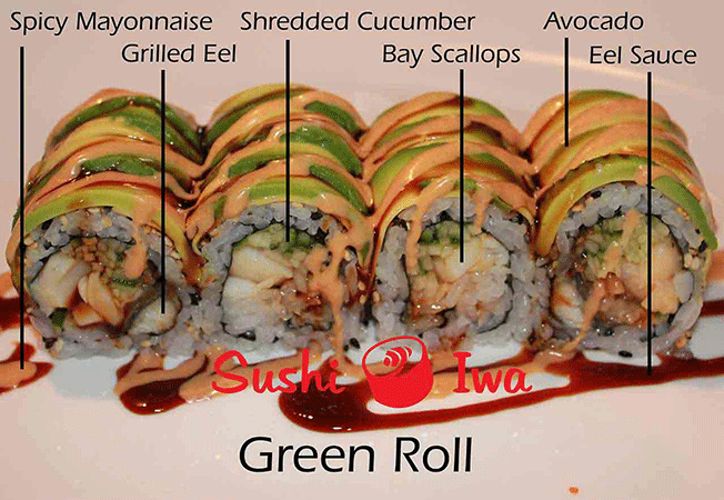 Order GREEN food online from Sushi Iwa store, Apex on bringmethat.com