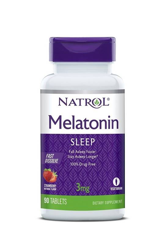 Order Natrol Melatonin Fast Dissolve Sleep Tablets 3mg (90 ct) food online from Rite Aid store, Palm Desert on bringmethat.com