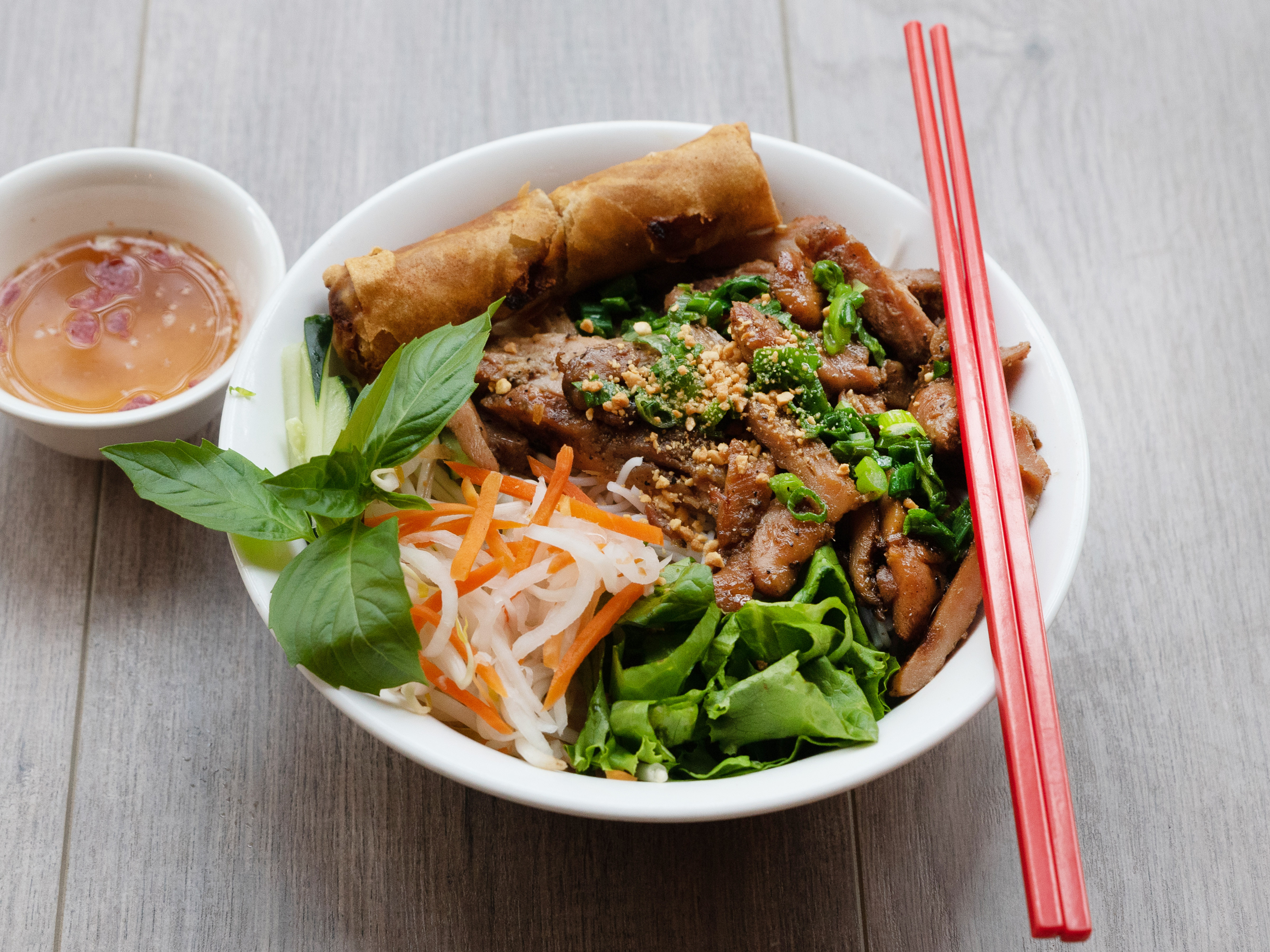 Order 3. Egg Roll Vermicelli food online from i5 Pho Seattle store, Seattle on bringmethat.com
