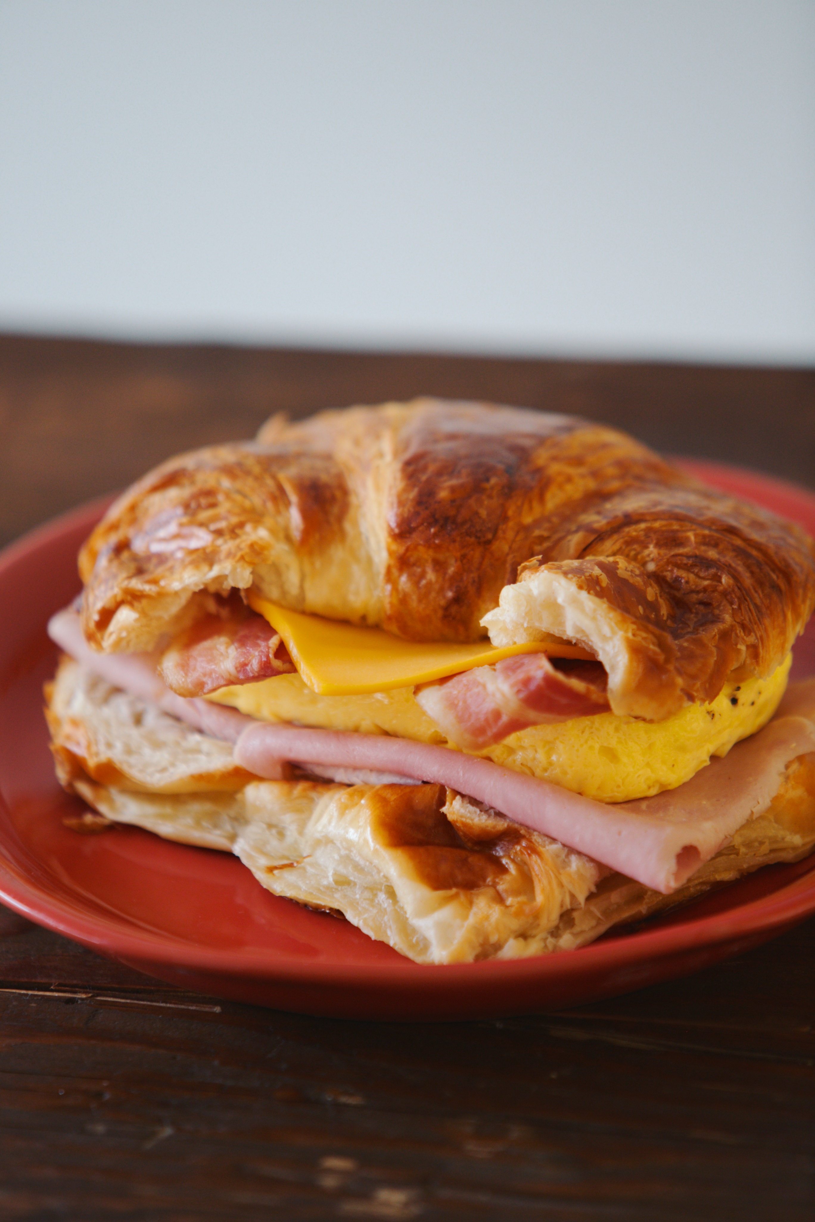 Order Bacon Egg and Cheese Croissant Sandwich food online from Smile Donut House store, Los Angeles on bringmethat.com