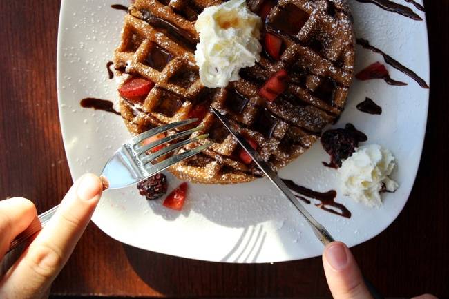 Order CHOCOLATE WAFFLE food online from Richmond Cafe store, Richmond on bringmethat.com
