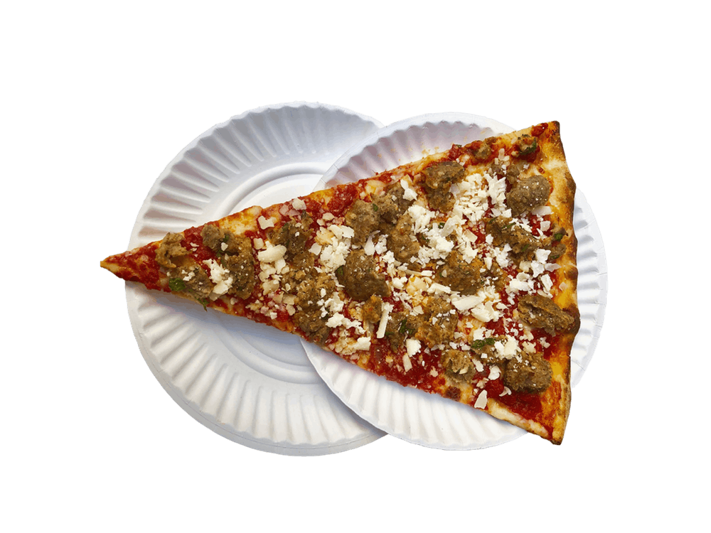Order Meatball Parm Pie Slice - Slice food online from Artichoke Basille's Pizza store, New York on bringmethat.com