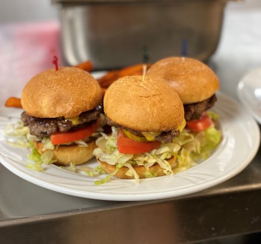 Order Bison Burger Sliders  food online from Pbody store, Clarksville on bringmethat.com