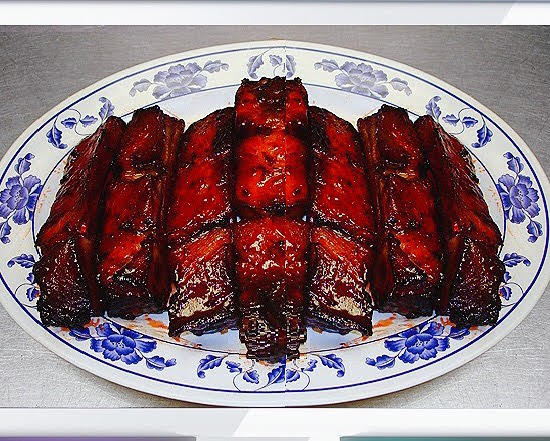 Order 9. BBQ Spare Ribs food online from Red Apple Chinese Restaurant store, Waterloo on bringmethat.com