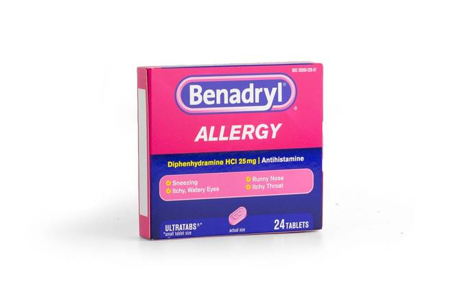 Order Benadryl Allergy Tablets 24CT food online from KWIK TRIP #345 store, Monticello on bringmethat.com