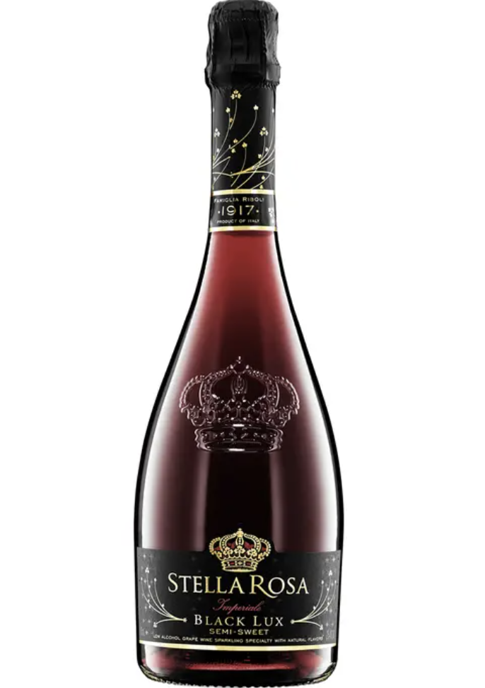 Order Stella Rosa Black Lux 750 ml. Bottle food online from G & G Liquors store, Lawndale on bringmethat.com