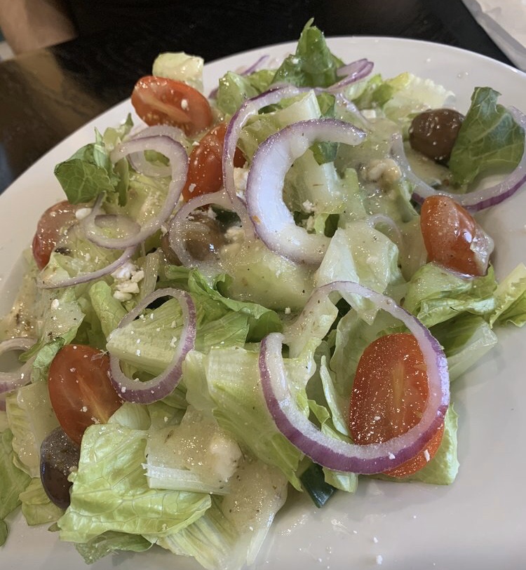 Order Greek Salad food online from Marsigliano's Pizzeria & More store, Las Vegas on bringmethat.com