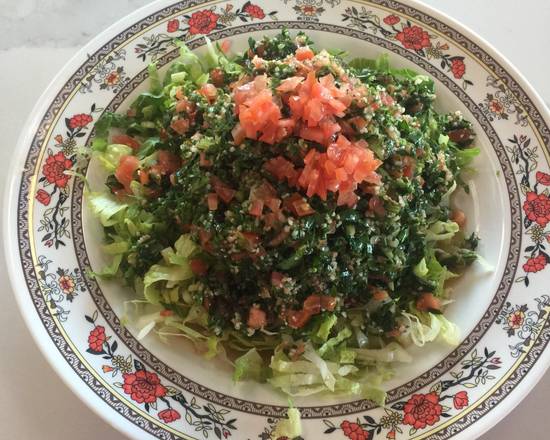 Order 25. Tabouleh Salad food online from Wally Cafe store, Rocklin on bringmethat.com