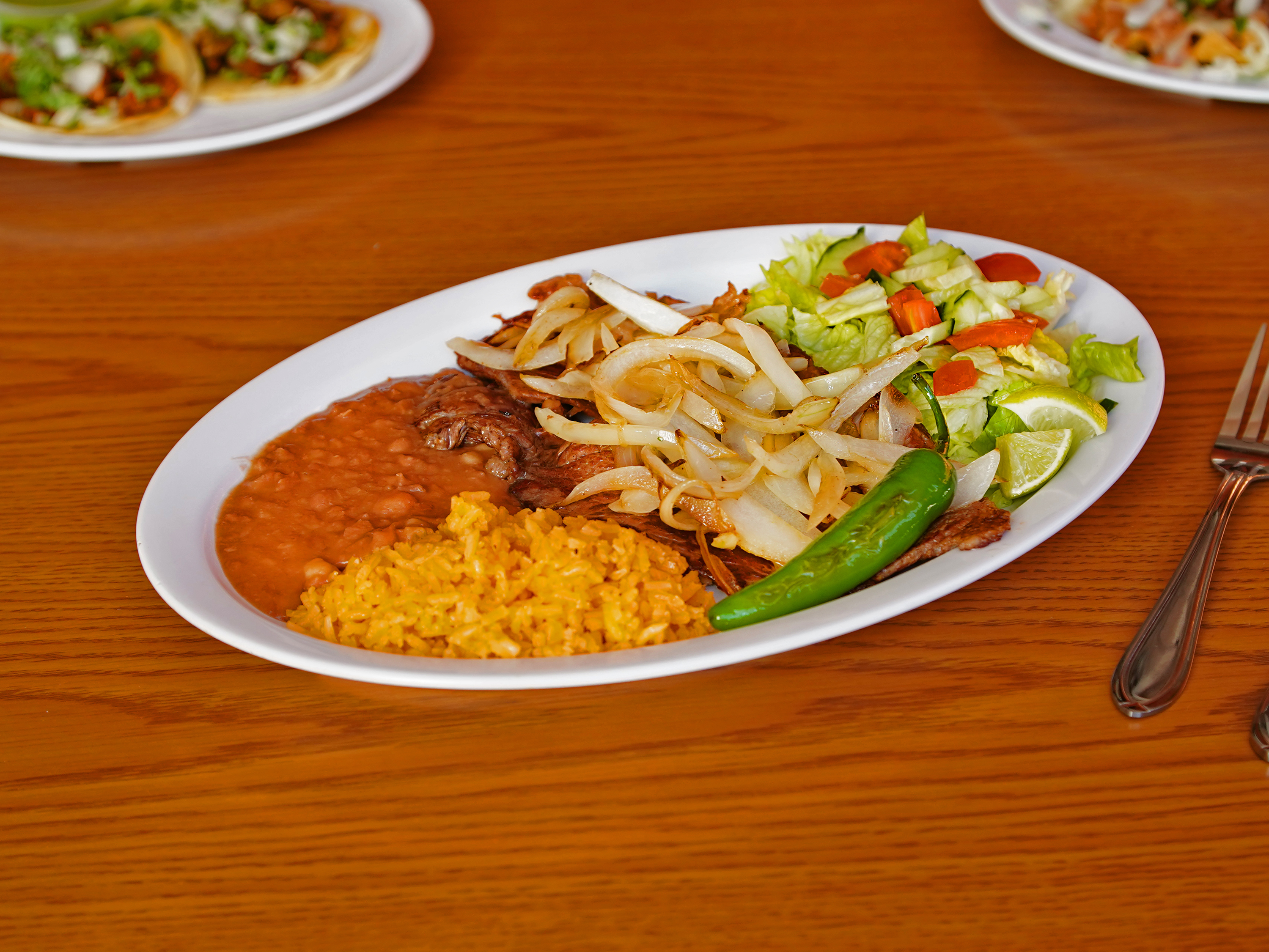 Order Steak and Onions food online from El Rinconcito Taqueria store, Los Angeles on bringmethat.com