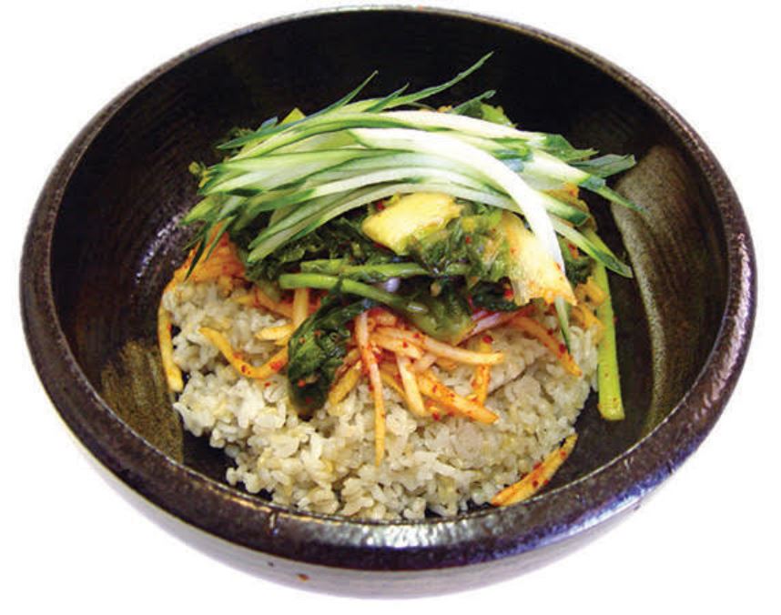Order Young Radish Leaf Bi Bim Bap 열무 보리 비빔밥 food online from Pyeong Chang Tofu store, Berkeley on bringmethat.com