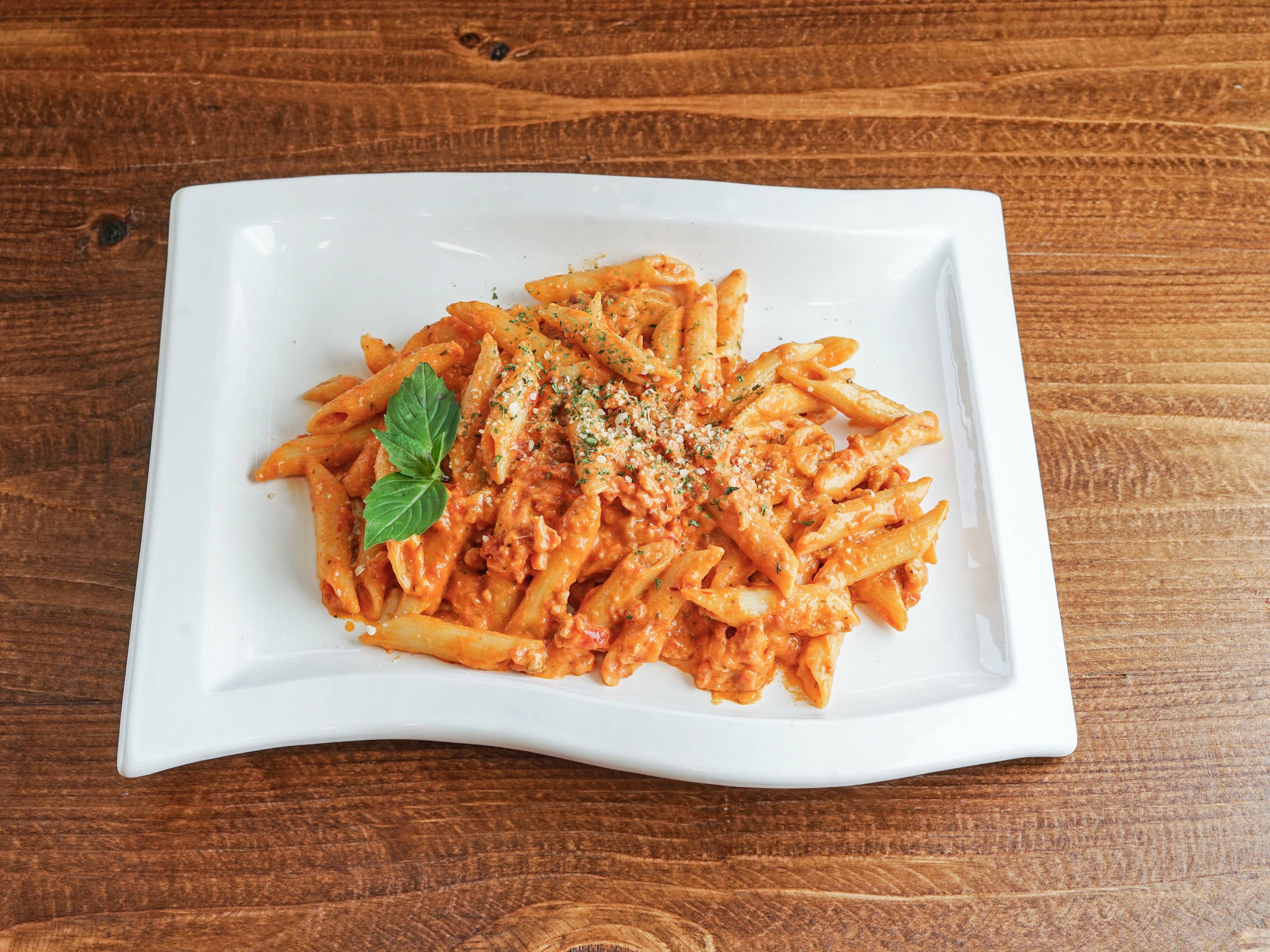 Order Penne Vodka food online from Milano Pizza store, Gaithersburg on bringmethat.com