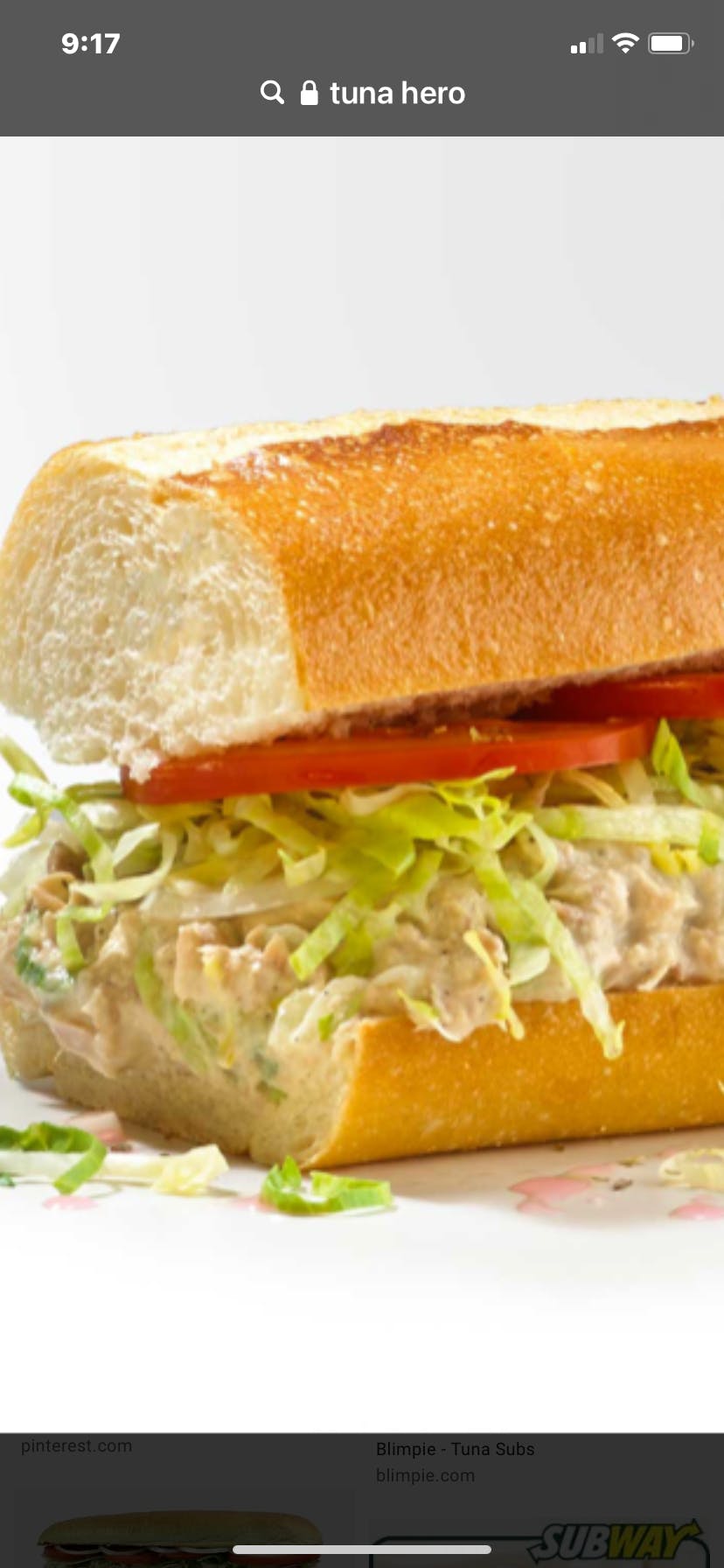 Order Tuna Sandwich - 10" food online from Il Forno store, Branchburg on bringmethat.com