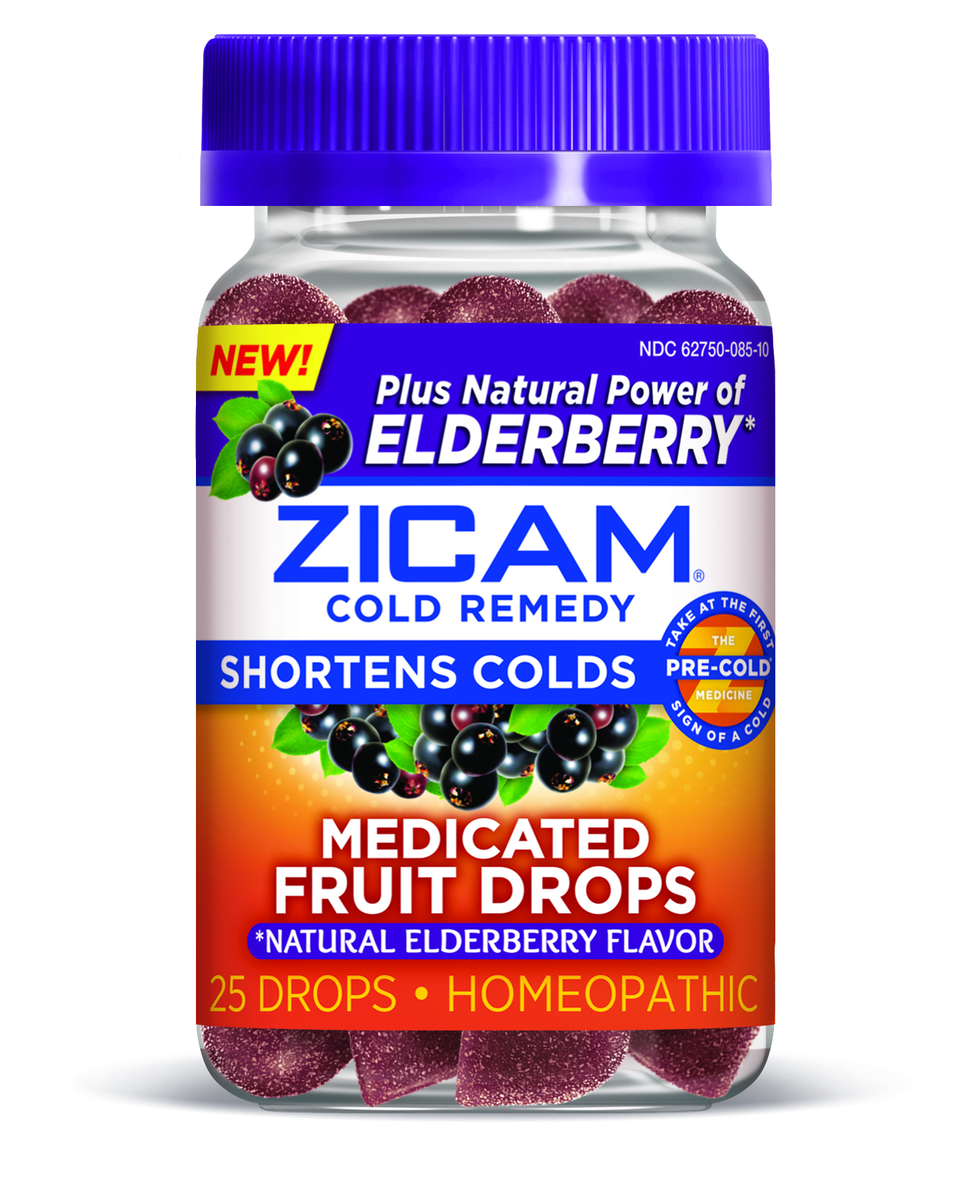 Order Zicam Natural Elderberry Cold Remedy Medicated Fruit Drops Homeopathic Medicine for Shortening Colds - 25 ct food online from Rite Aid store, Cathedral City on bringmethat.com