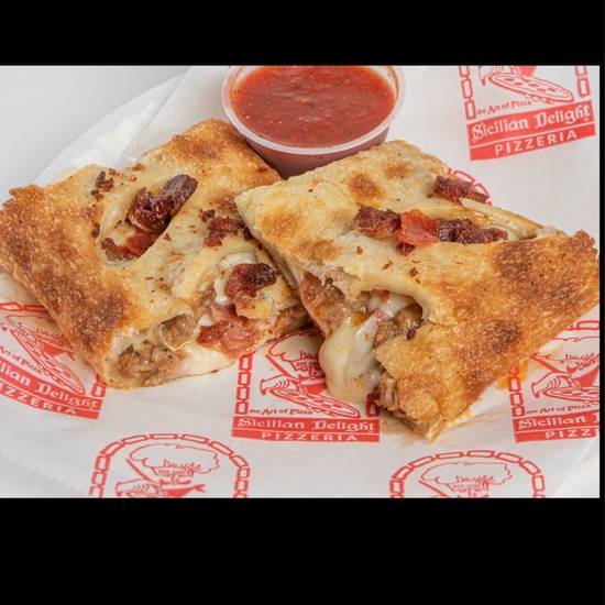 Order Meatlover Stromboli food online from Sicilian Delight store, Ithaca on bringmethat.com