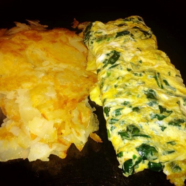 Order Spinach Omelette food online from Art's Drive-In store, Chicago on bringmethat.com
