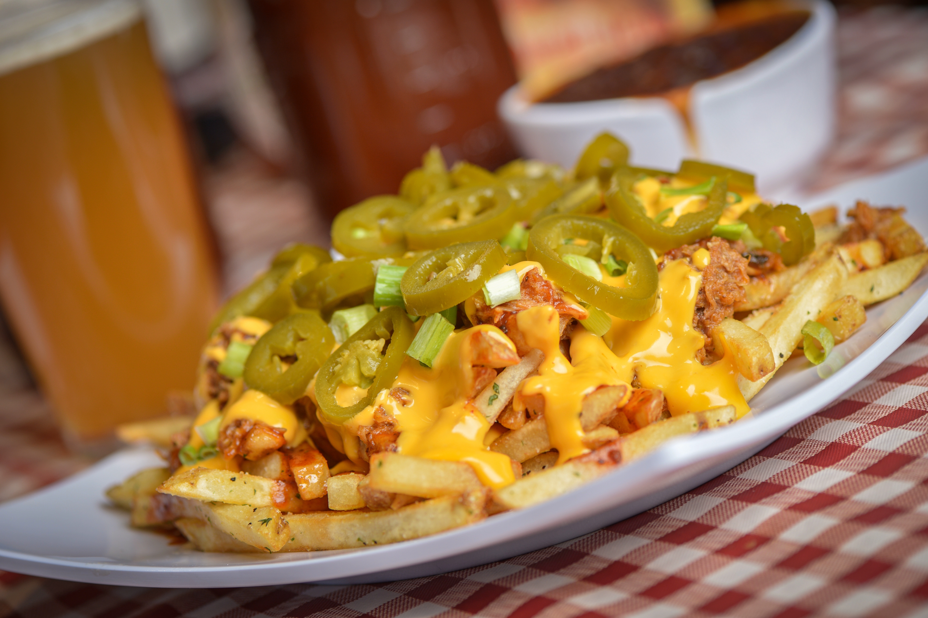 Order Loaded French Fries food online from Ken Hardwood Barbecue store, Tucson on bringmethat.com